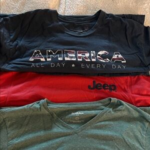 Jeep Black and Red Men's T-Shirt